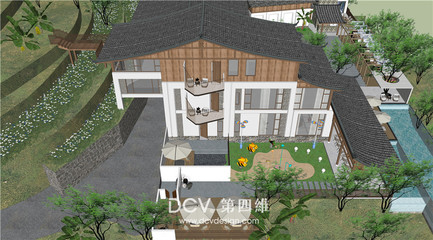 云南-香格里拉 · 木石迹乡村民宿建筑规划&室内外装修设计